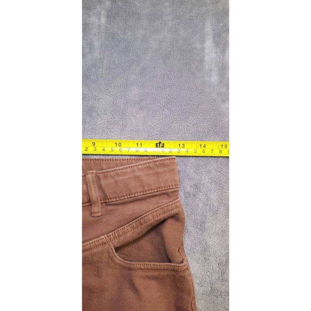 Wilfred Free Straight Leg Jeans Womens Size 2 Brown Wash Denim High Rise C4-217 - Picture 6 of 11